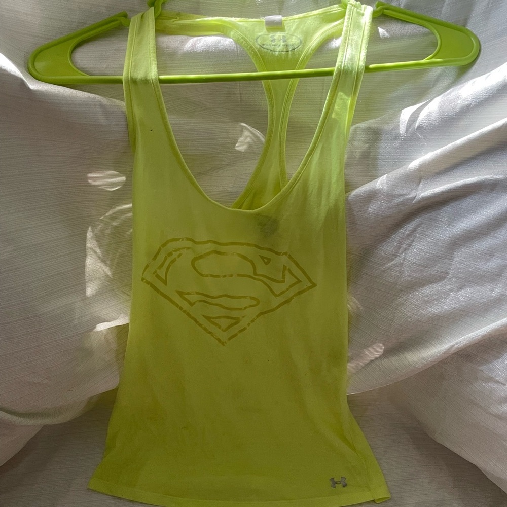 Under armour super man womens tank top